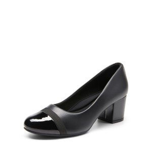 Chic Women’s Slip-On Chunky Heel Pumps