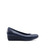 Comfortable Low Wedge Square Toe Slip-On Pumps