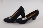 Naturalizer Women's Navy Stacked Block Heel Pumps