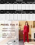 Ekouaer Women's Soft Cotton Pajama Set, Red