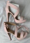 Dream Pairs Women's Pink Open Toe Stilettos 8.5