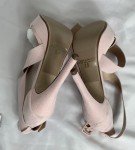 Dream Pairs Women's Pink Open Toe Stilettos 8.5