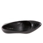 Trotters Kiera Women's Black Leather Slip-On Heels
