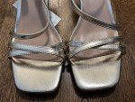 A New Day Women's Gold Strappy Heels, Size 7