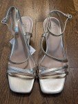 A New Day Women's Gold Strappy Heels, Size 7