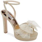 Badgley Mischka Women’s Sophie Gold Dressy Heels