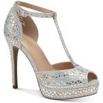 Thalia Sodi Women's Rhinestone Peep Toe Pumps