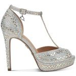 Thalia Sodi Women's Rhinestone Peep Toe Pumps