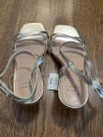 A New Day Women's Gold Strappy Heels, Size 7