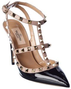 Valentino Rockstud Caged 100 Patent Pumps for Women
