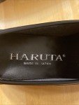 Haruta Black Heel-Up Loafers for Women