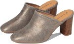 Johnston & Murphy Women's Gold Metallic Suede Mules