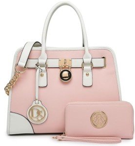 Dasein Women's 2-Piece Handbag Set in Pink