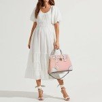 Dasein Women's 2-Piece Handbag Set in Pink