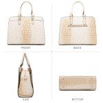 Chic 2-Piece Tote and Wallet Set - White