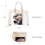 Chic 2-Piece Tote and Wallet Set - White