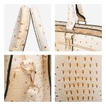 Chic 2-Piece Tote and Wallet Set - White