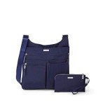 Baggallini Women's Zip Crossbody Bag with RFID, Navy