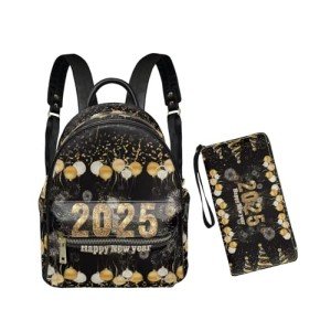 Happy New Year Handbag & Wallet Set for Women