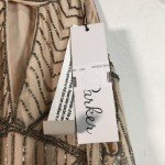 Parker Sansa Embellished Dress in Nude/Silver, XS