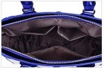 Blue Patent Leather Handbag Set – 3PCS