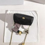 Stylish Black Leather Shoulder Bag for Women