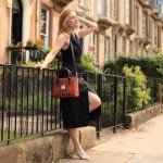 Light Blue Check Harris Tweed Small Tote Bag