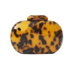 Chic Leopard Print Round Evening Clutch Bag