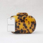 Chic Leopard Print Round Evening Clutch Bag