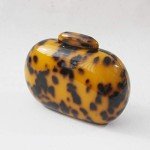 Chic Leopard Print Round Evening Clutch Bag