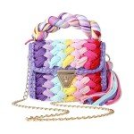Trendy Woven Crochet Tote Shoulder Bag for Women