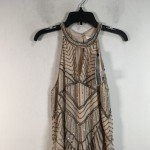 Parker Sansa Embellished Dress in Nude/Silver, XS