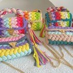 Trendy Woven Crochet Tote Shoulder Bag for Women