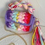 Trendy Woven Crochet Tote Shoulder Bag for Women