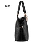 Royal Blue Faux Leather Women's Tote Handbag