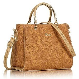 Yellow Floral Handbag for Women and Girls