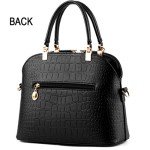 Wine Red Faux Leather Hobo Handbag for Women