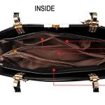 Wine Red Faux Leather Hobo Handbag for Women