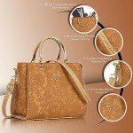 Yellow Floral Handbag for Women and Girls