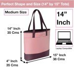 Chic Pink Women's Tote Sling Handbag Set