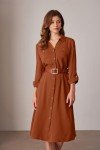 Grace Karin Women's Casual Midi Shirt Dress with Pockets