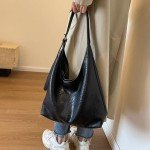Vegan Leather Hobo Tote Bag for Women