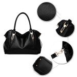 Chic Women's Soft Leather Shoulder Tote Bag