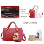 4-Piece Set of Women's Stylish Leather Handbags