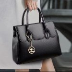 Stylish Two-Layer Leather Luxury Handbag for Women