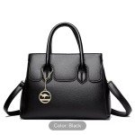Stylish Two-Layer Leather Luxury Handbag for Women