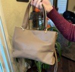 Bow Shoulder Handbag with Detachable Crossbody Strap