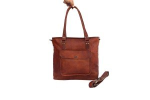 Chic Leather Tote Bag for Work & Play