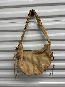 Kenneth Cole Tan Leather Slouchy Hobo Purse
