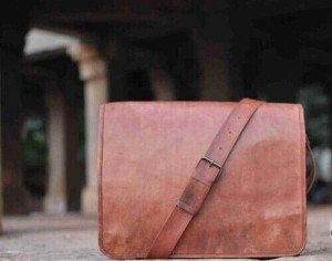 Women's Vintage Leather Crossbody Satchel Bag